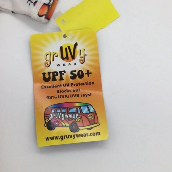 NWT Gruvy Wear UPF 50+ Matching Rash Guard Swim 2Pc Set size 0-6M - Picture 4 of 6